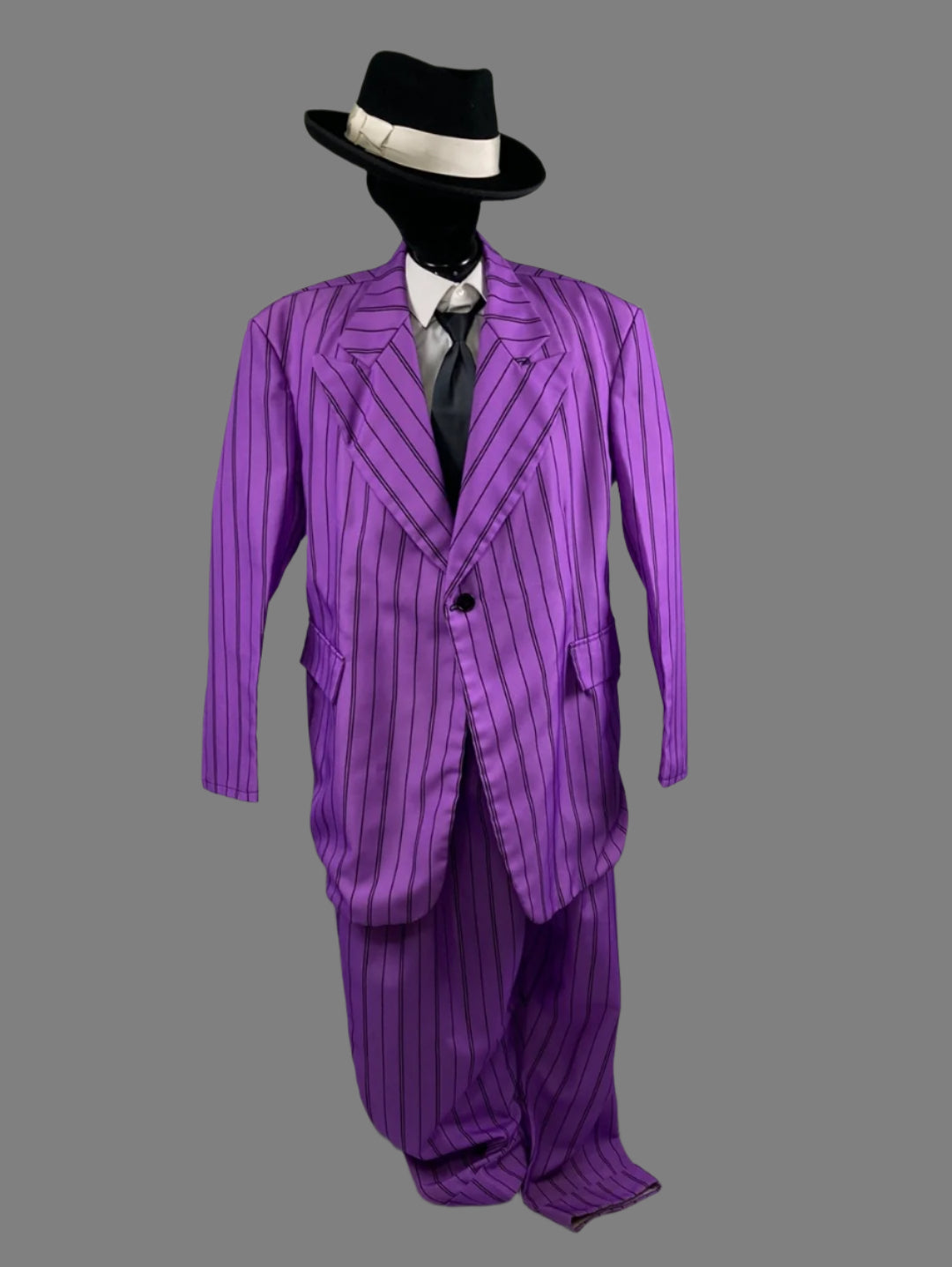 Zoot Suit Purple Mobster Costume Men's XLG - Preowned