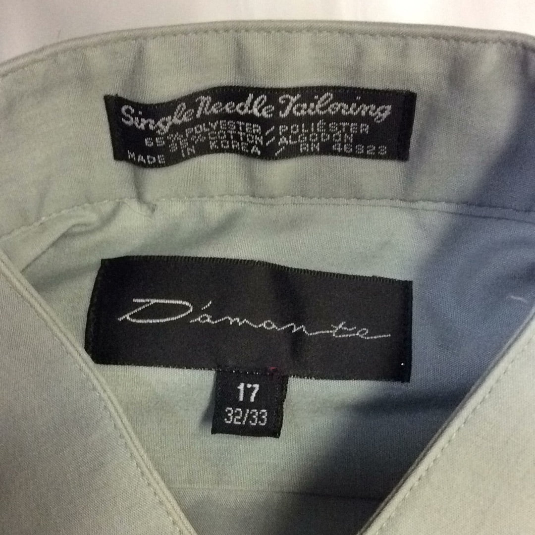 Tuxedo Shirt -Pleated Bib Front Men's Gray Preowned