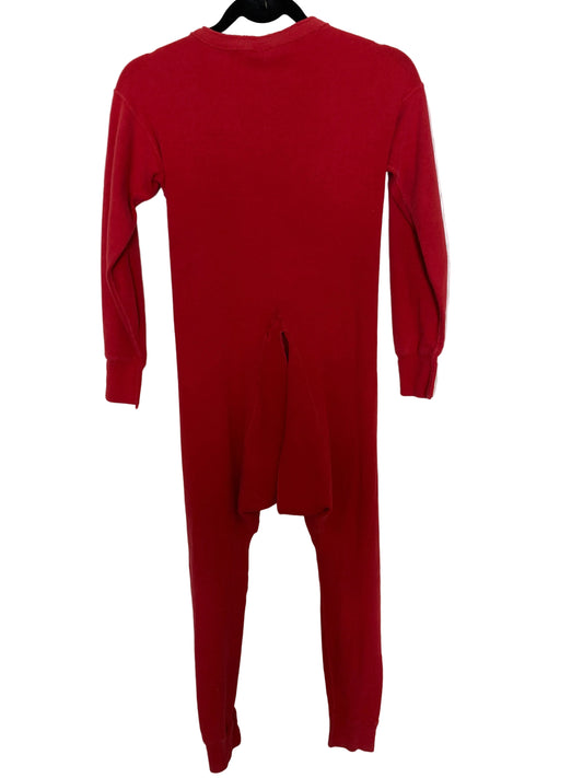 Union Suit Long Johns Mens Red Medium 38 - 40" Preowned Healthknit