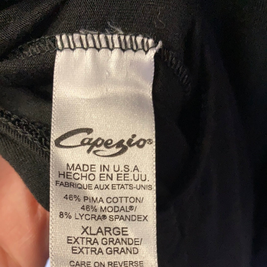 Capezio Black Spaghetti Strap Leotard Adult X-Large #9570