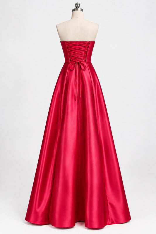 Prom Strapless Red Dress Morgan & Company - Ladies Prom Dress size 5/6