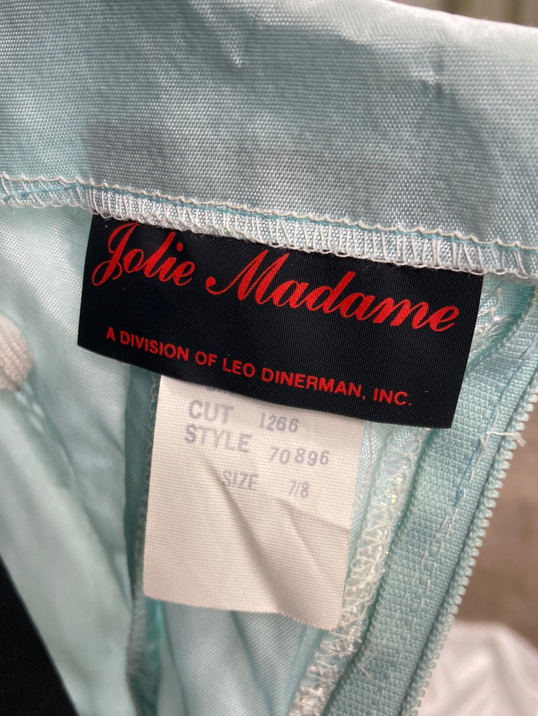 1980's Light Blue Sleeveless Vintage Dress Size XSmall