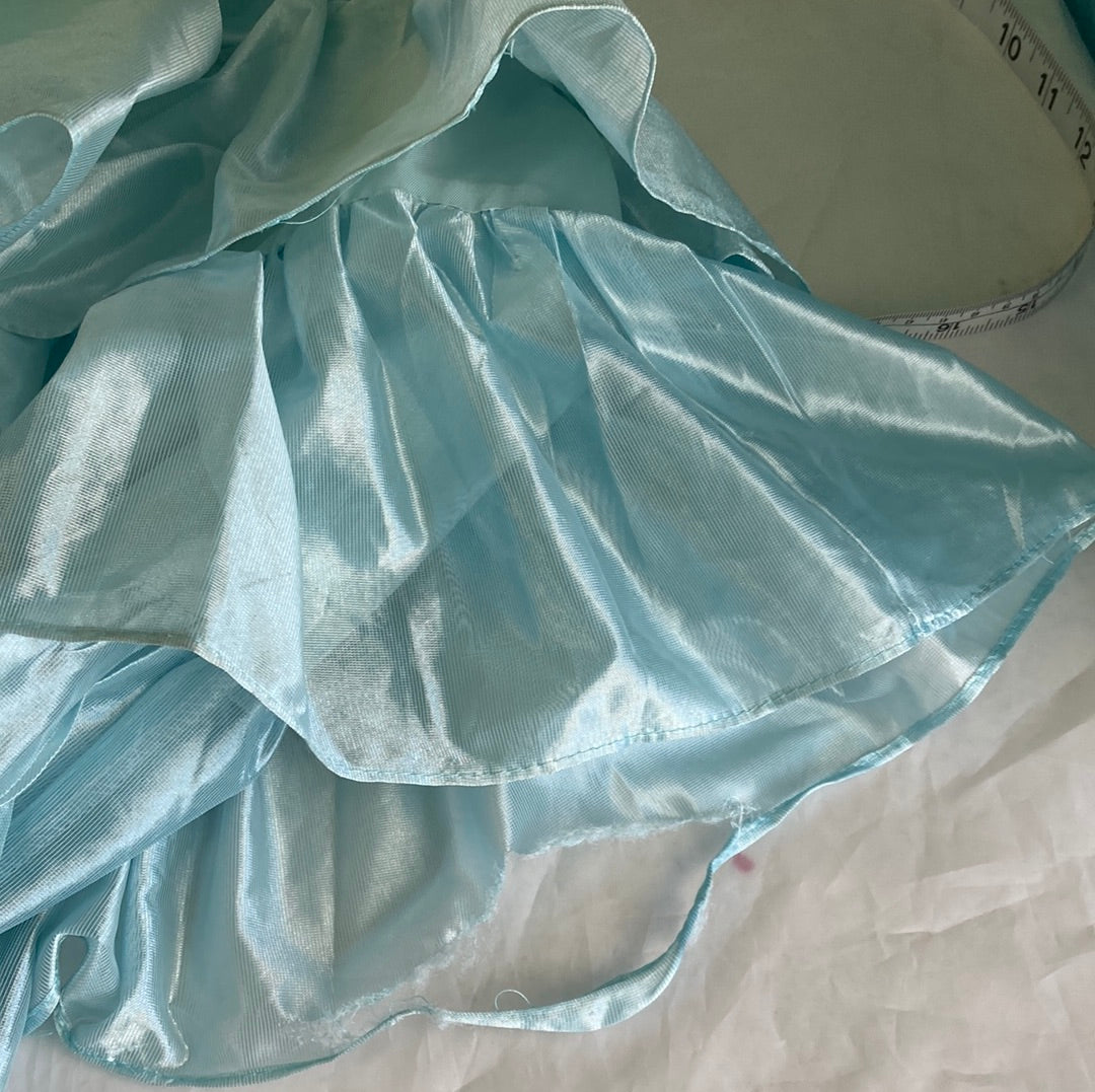 1980's Light Blue Sleeveless Vintage Dress Size XSmall