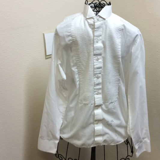 Tuxedo Shirt -Boys White - Preowned