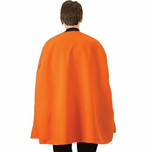 Superhero Cape Green or Orange Adult Costume Accessory One Size