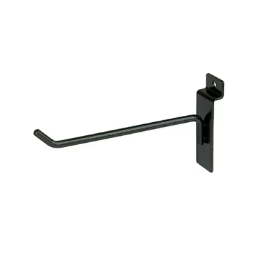 Slatwall (12) Black Metal Hooks 6", 8" for Slat wall