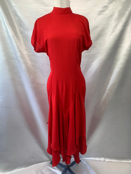 Phoebe Couture Dress, Red, Small  Women's Vintage