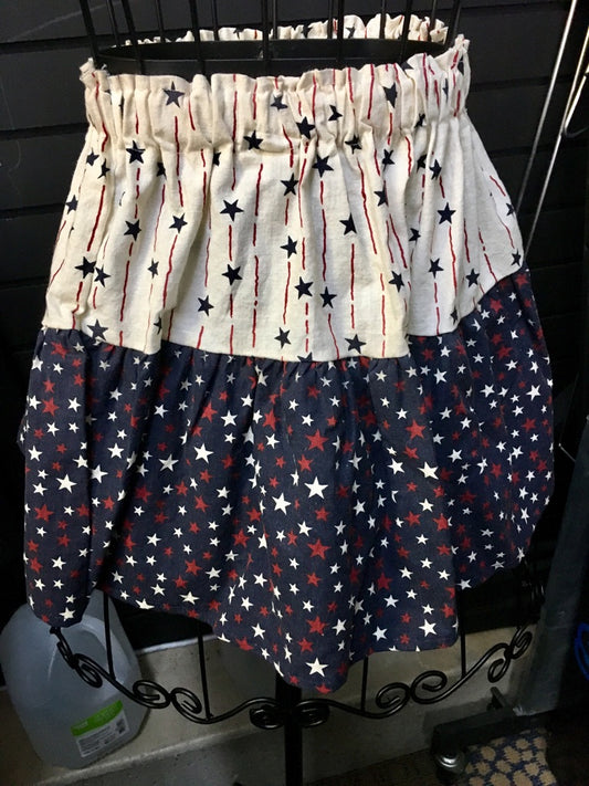 Western Patriotic Skirt Child Small, Medium Girls