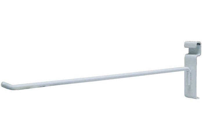 Grid Hooks -(12) White Metal Grid Peg hook for Gridwall 6"