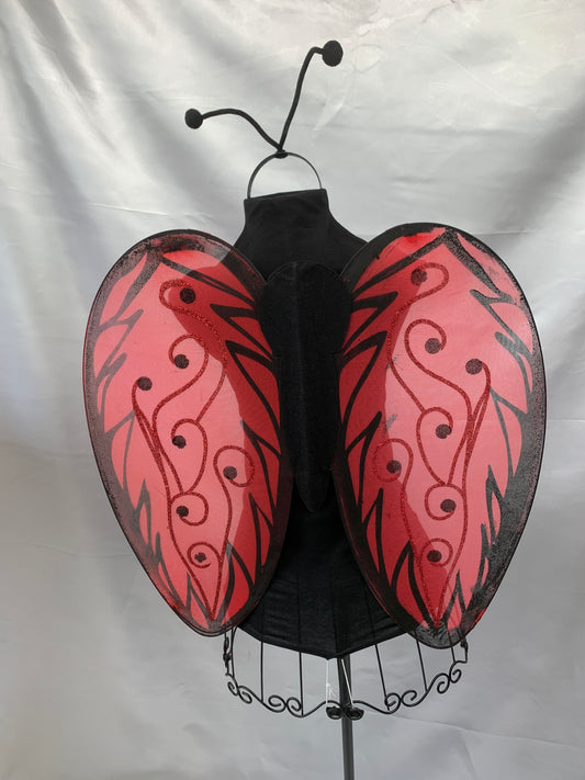 Red & Black Ladybug , Fairy, Devil Cosplay Wings with Headband