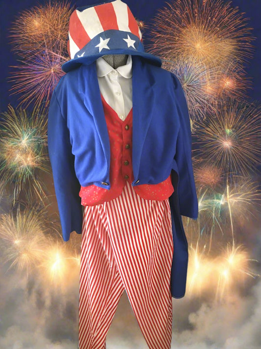 Uncle Sam Patriotic Adult Men's Costume STD - Preowned