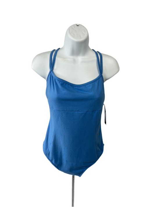 Bloch Double Strap Sky Blue Camisole Leotard Ladies Large #L7490