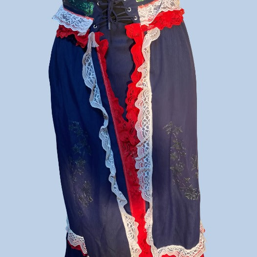 Patriotic Top & Skirt Adult Costume Dress Ladies