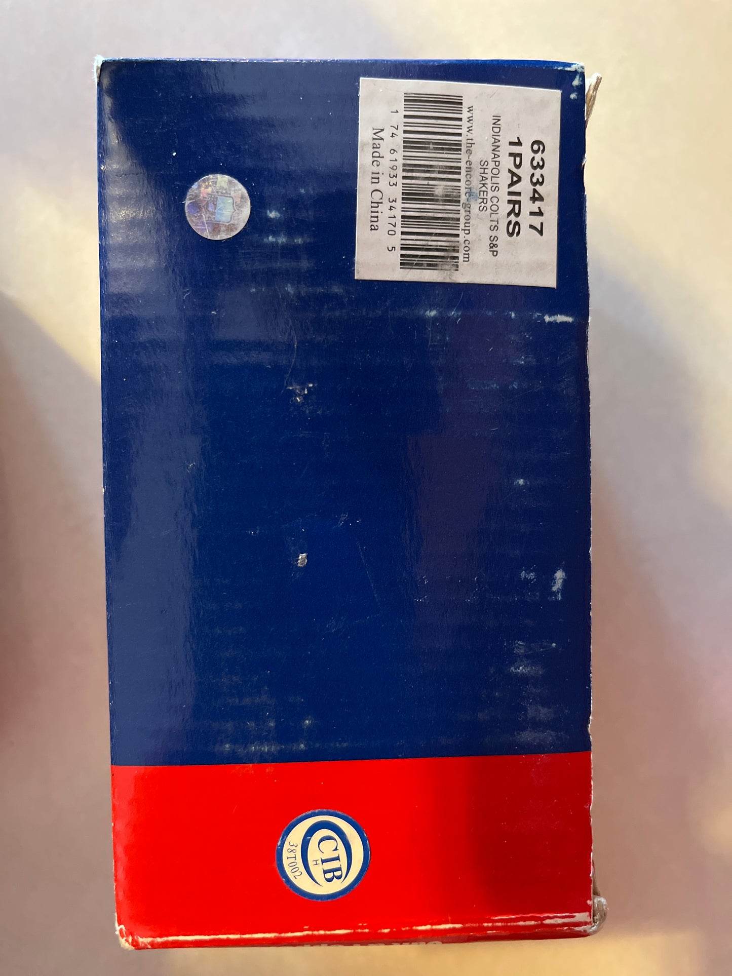 NFL Indianapolis Colts Ceramic Salt & Pepper Shaker Set, Encore New