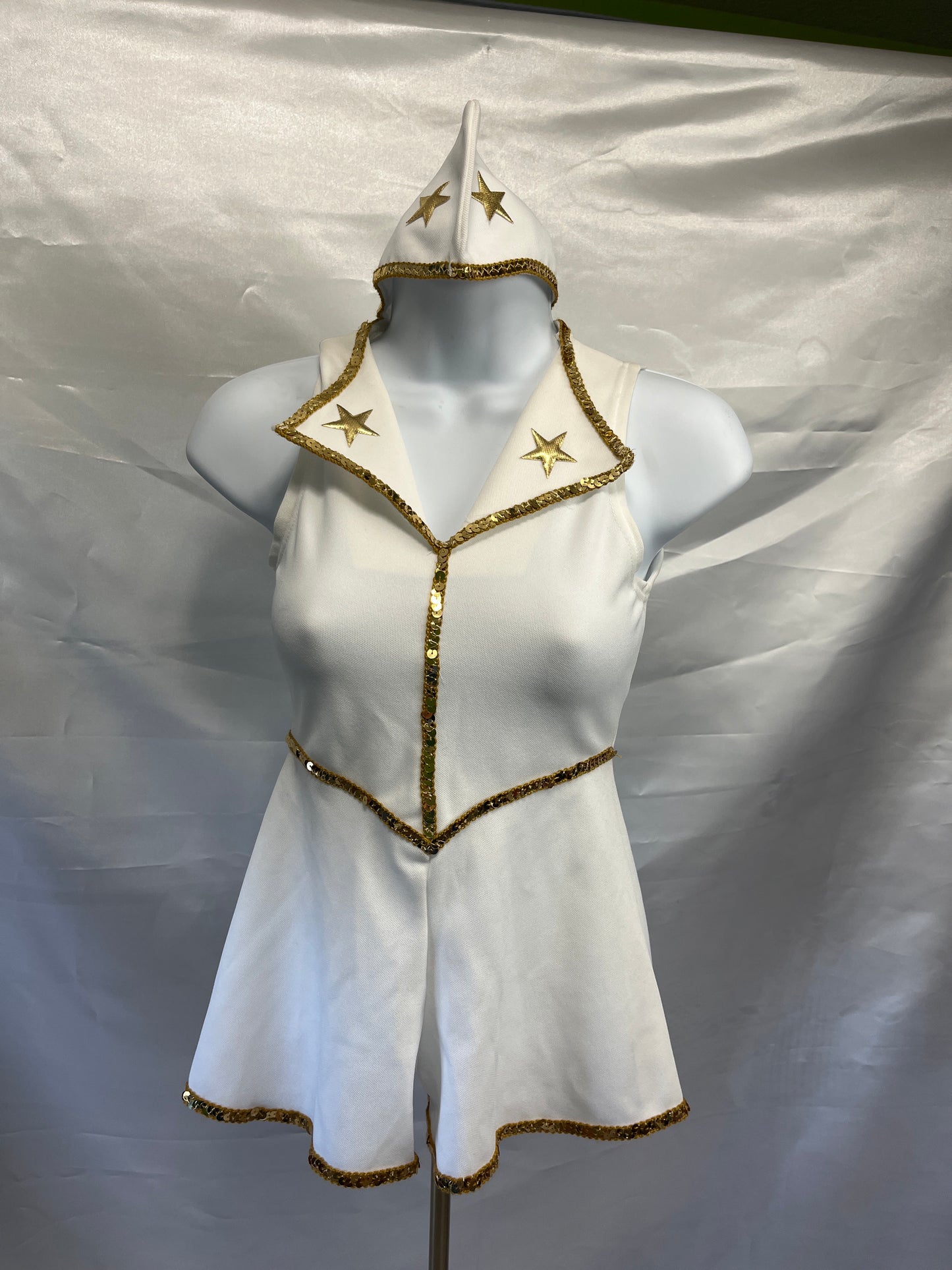 Patriotic Girls Child Sailor Romper with Side Cap Costume Sizes 8, 10