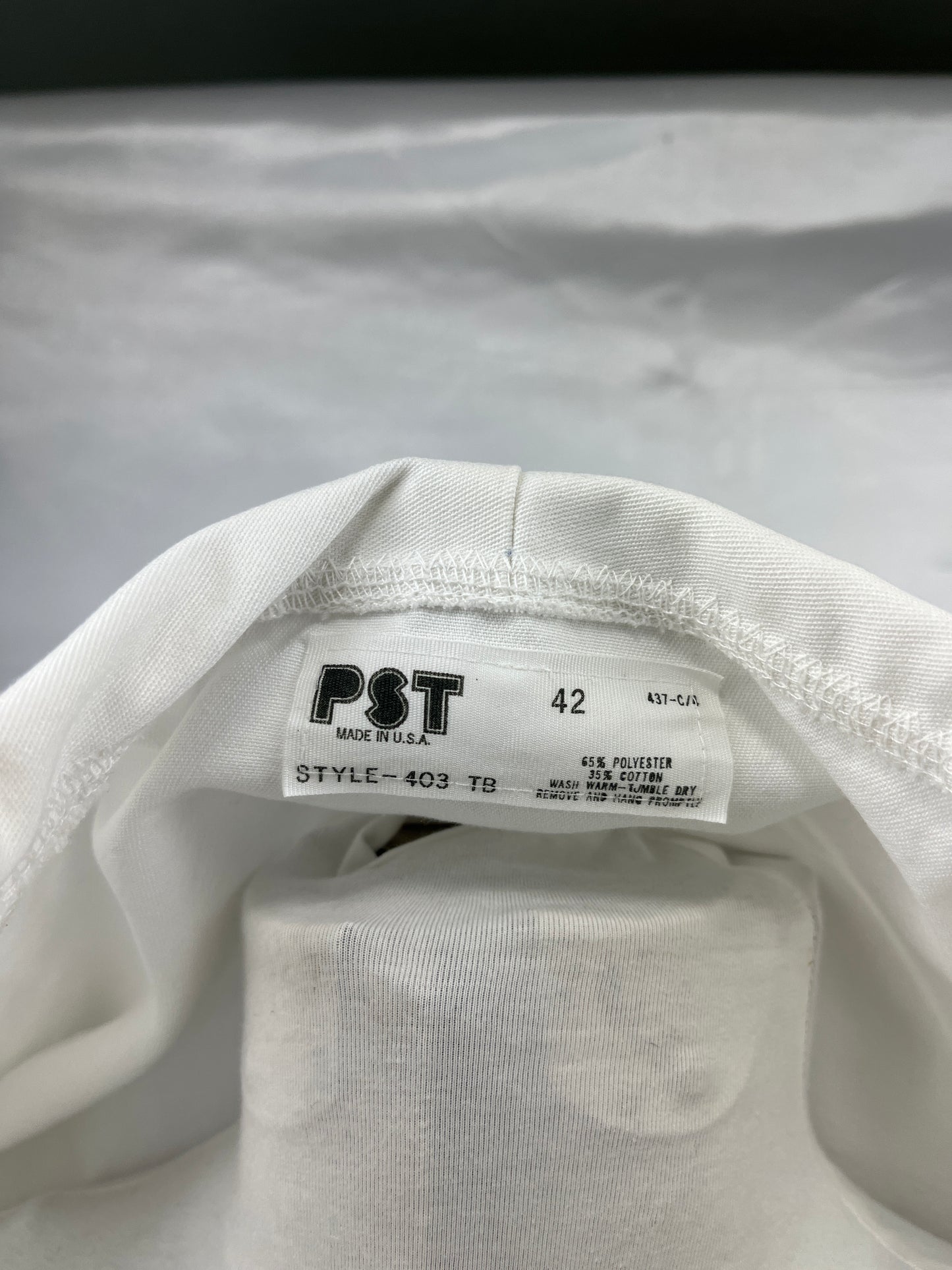 Chef Jacket Unisex White, Fabric Buttons- Preowned, Vintage