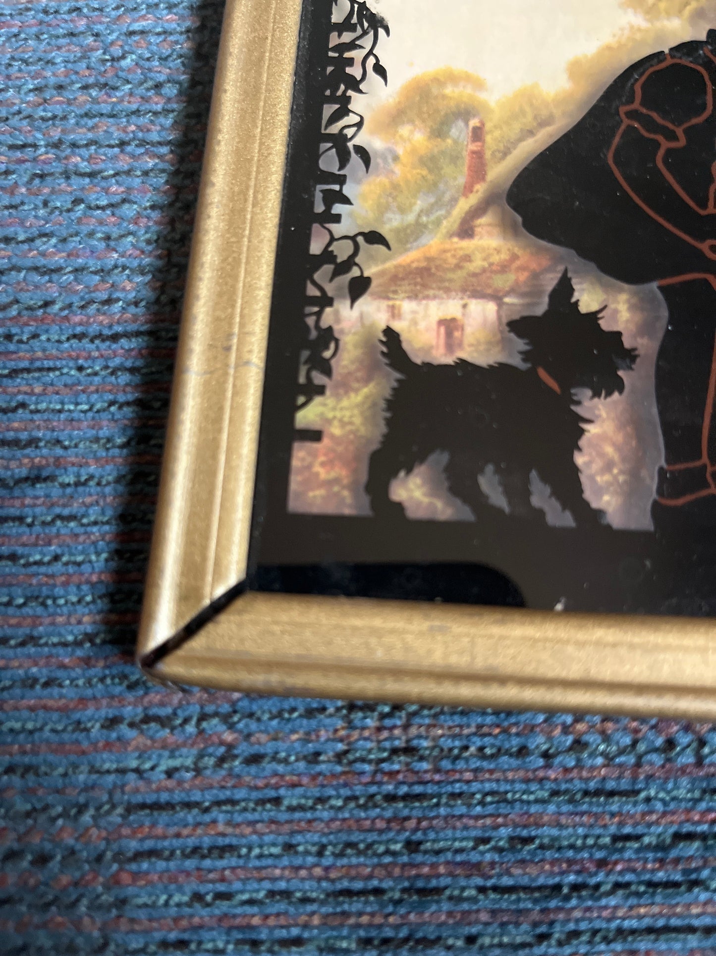 Vintage Reverse Painting 4x6 with thermometer - Atkans Supply