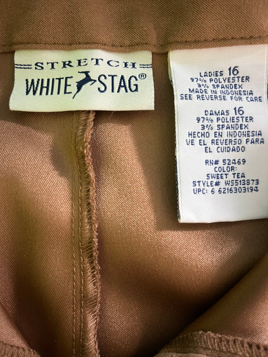 Native American Ladies Size 16 Tan Adult Pants Preowned