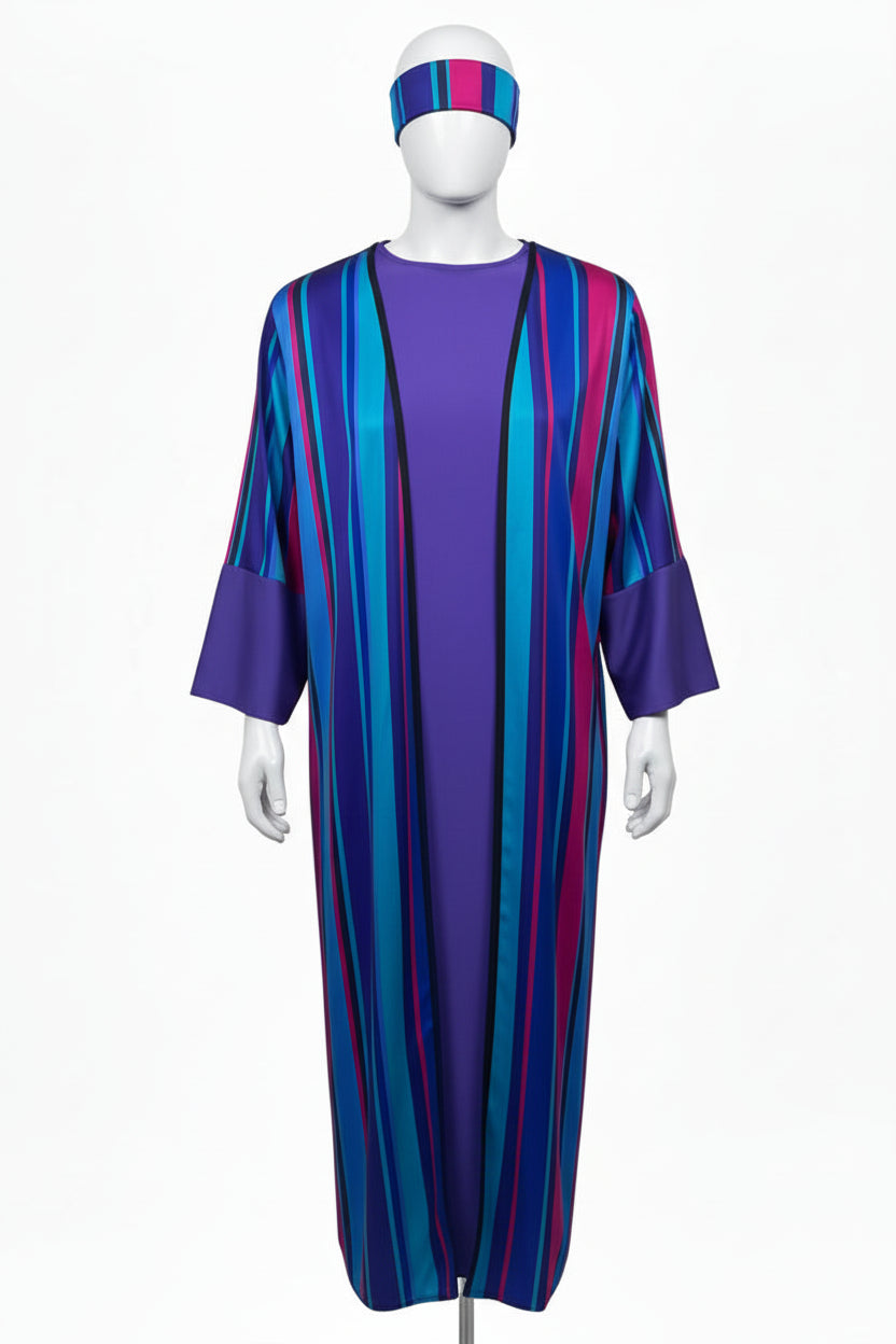 Arab Sheik, Shepards, Nativity  - Purple Blue Adult Std