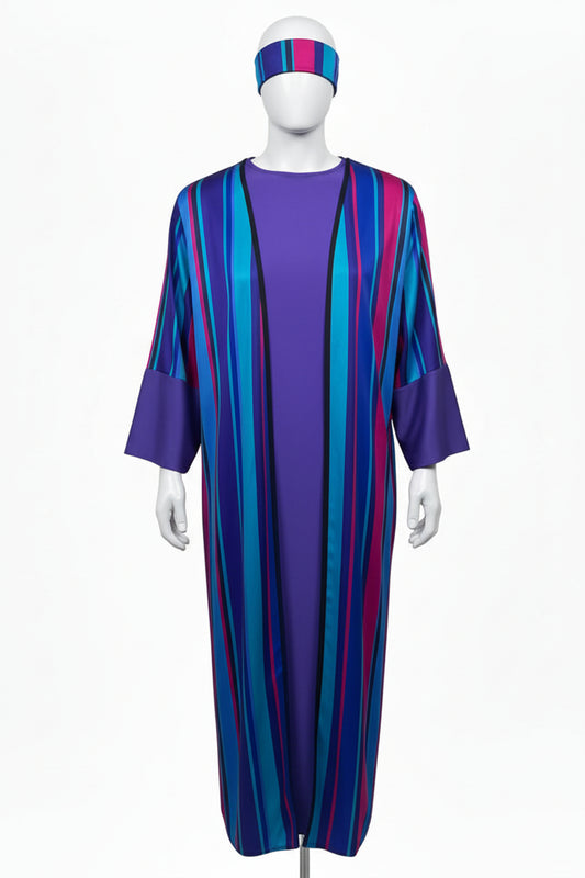 Arab Sheik, Shepards, Nativity  - Purple Blue Adult Std