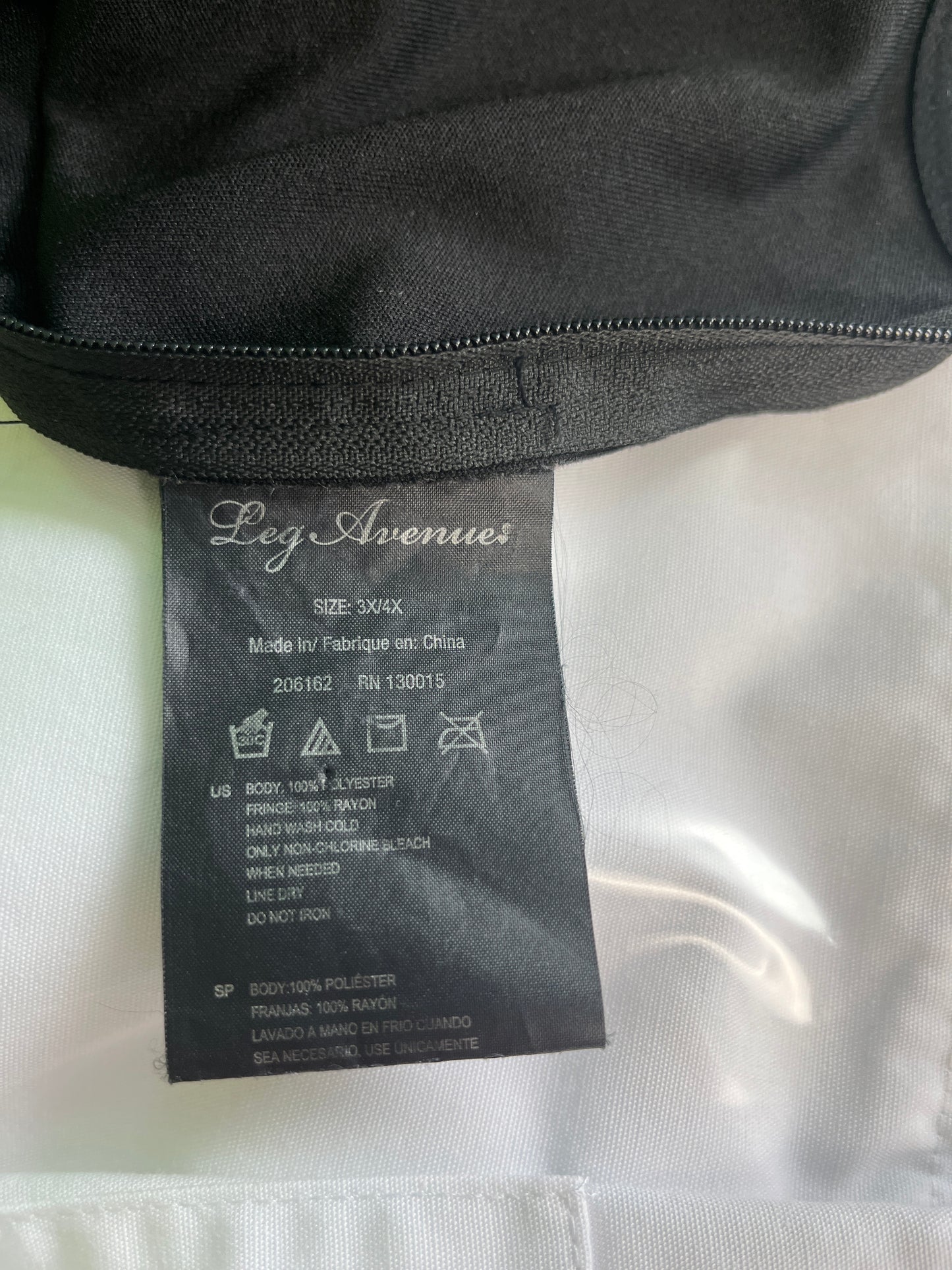 1920's Flapper Women's Dress, Black, 3XLG Preowned