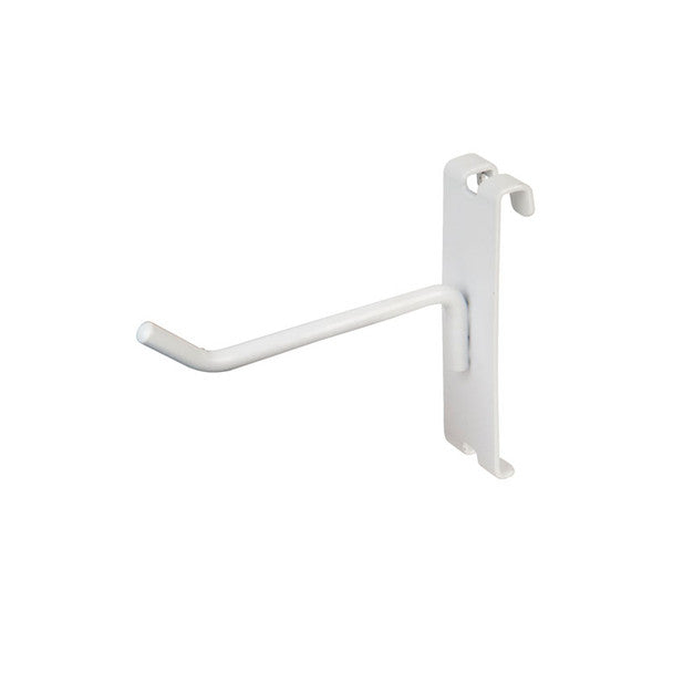 Grid Wall White Metal Dlx Grid Hooks for Gridwall 4", 6", 8" 10" 12"