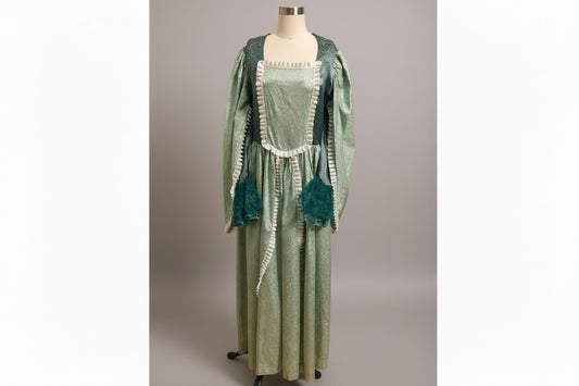 Colonial,Victorian Women's Dress, Green