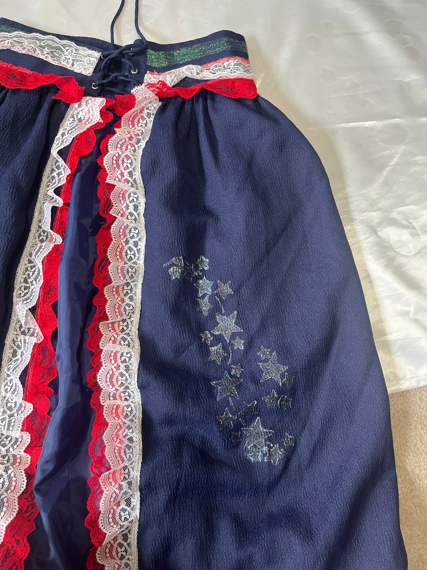 Patriotic Top & Skirt Adult Costume Dress Ladies