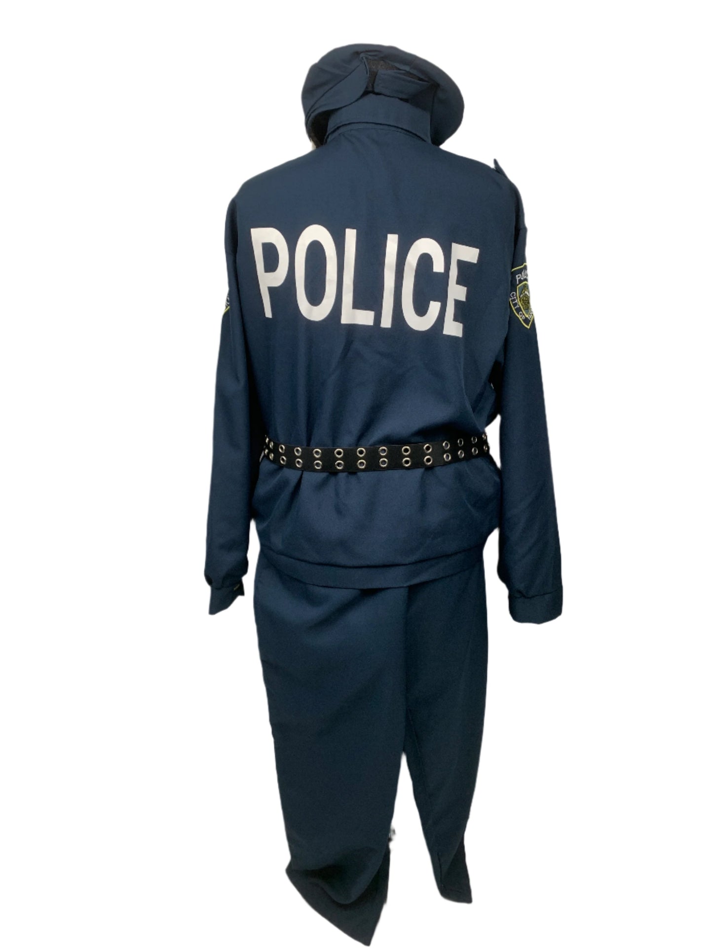 Police Officer Costume Set Adult Men's Preowned Lg/Xlg