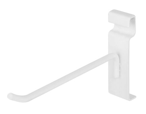 Grid Hooks -(12) White Metal Grid Peg hook for Gridwall 6"