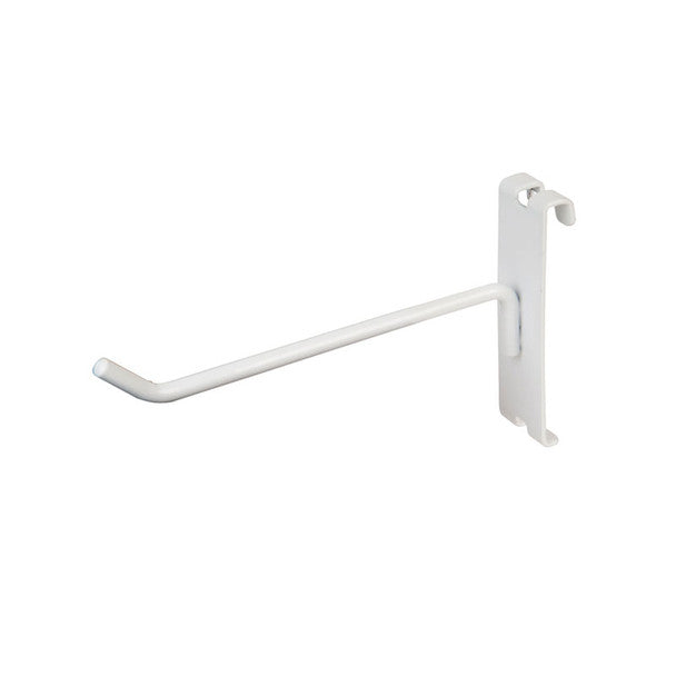 Grid Wall White Metal Dlx Grid Hooks for Gridwall 4", 6", 8" 10" 12"