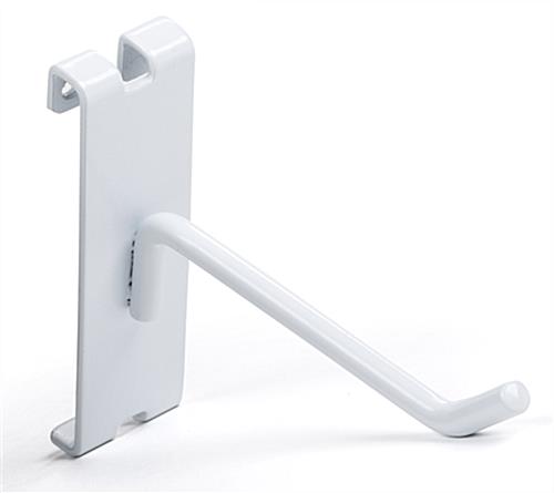 Grid Wall White Metal Dlx Grid Hooks for Gridwall 4", 6", 8" 10" 12"