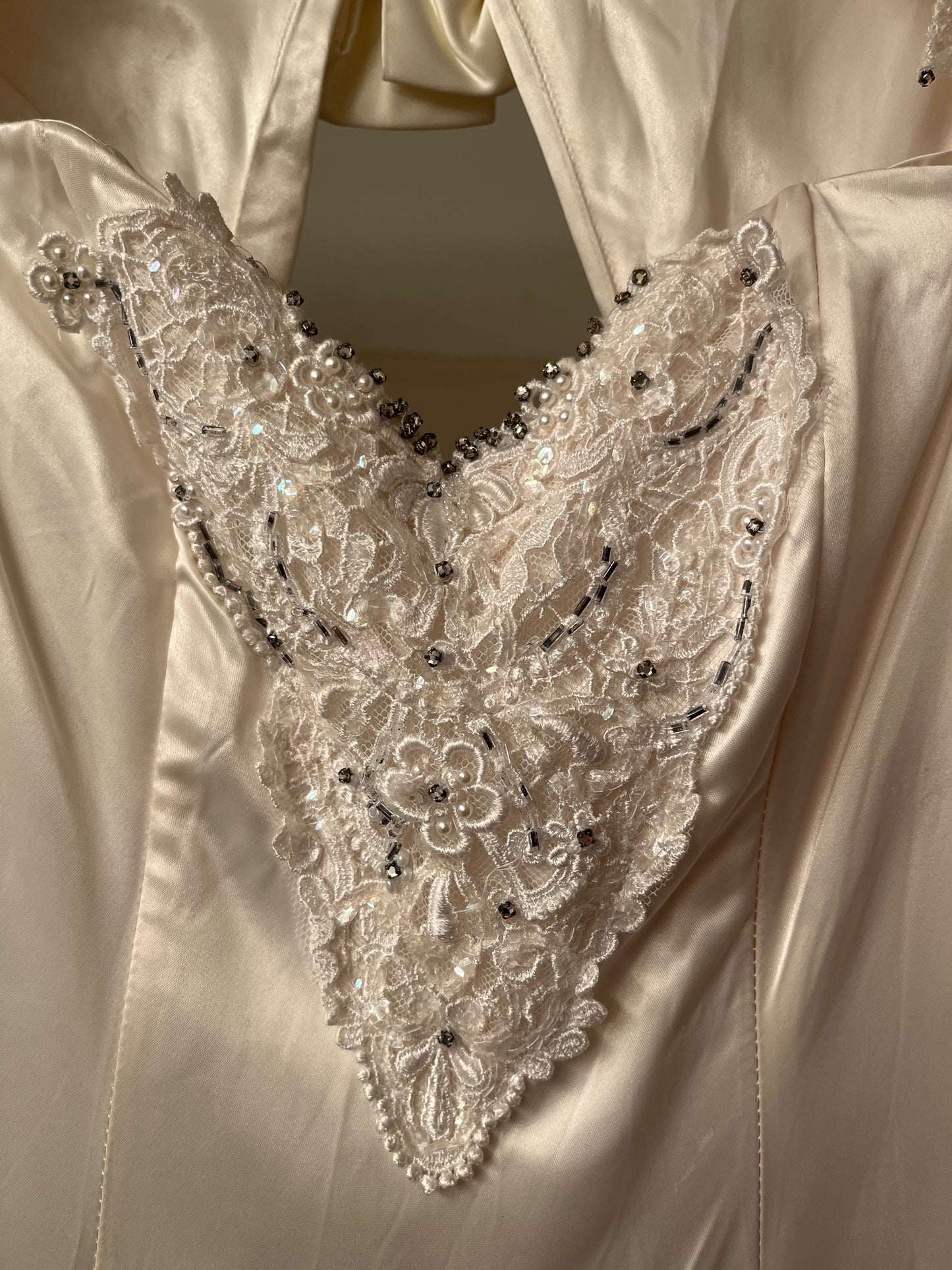 Jessica McClintock Cream Prom/Wedding Dress Vintage Women's XS/Small