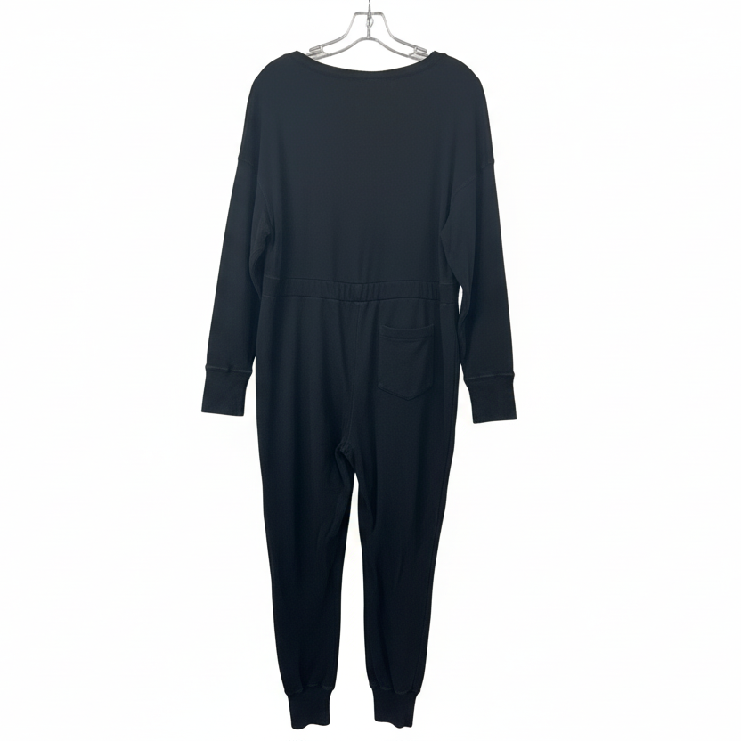 Union Suit Long Johns Mens  Black XLG Vintage