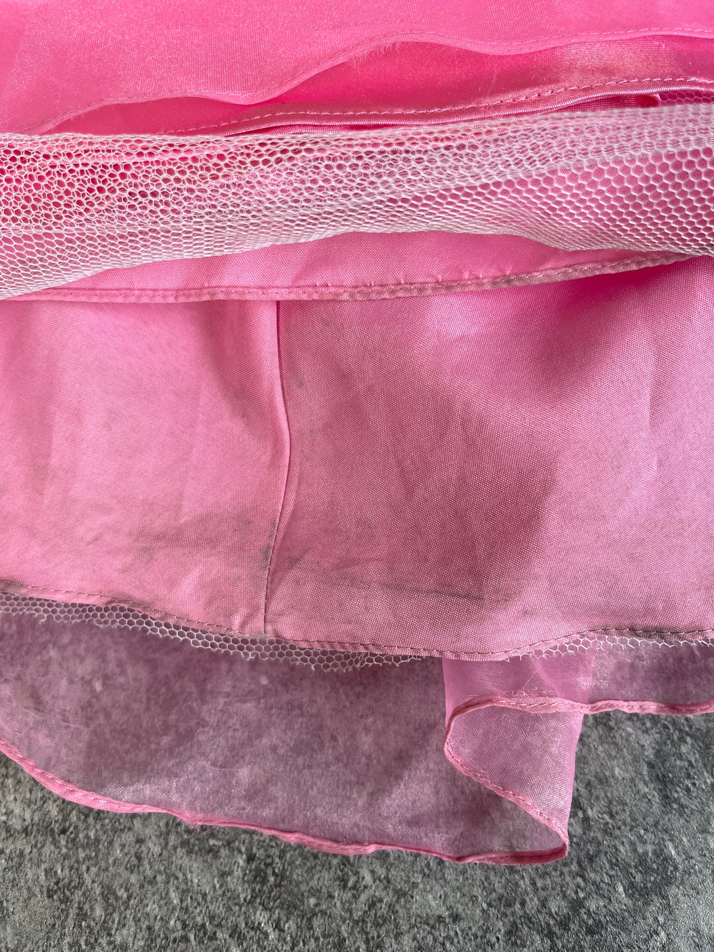 Beaded Pink Prom Dress Ball Gown Spaghetti Strap Women's Size 3XL