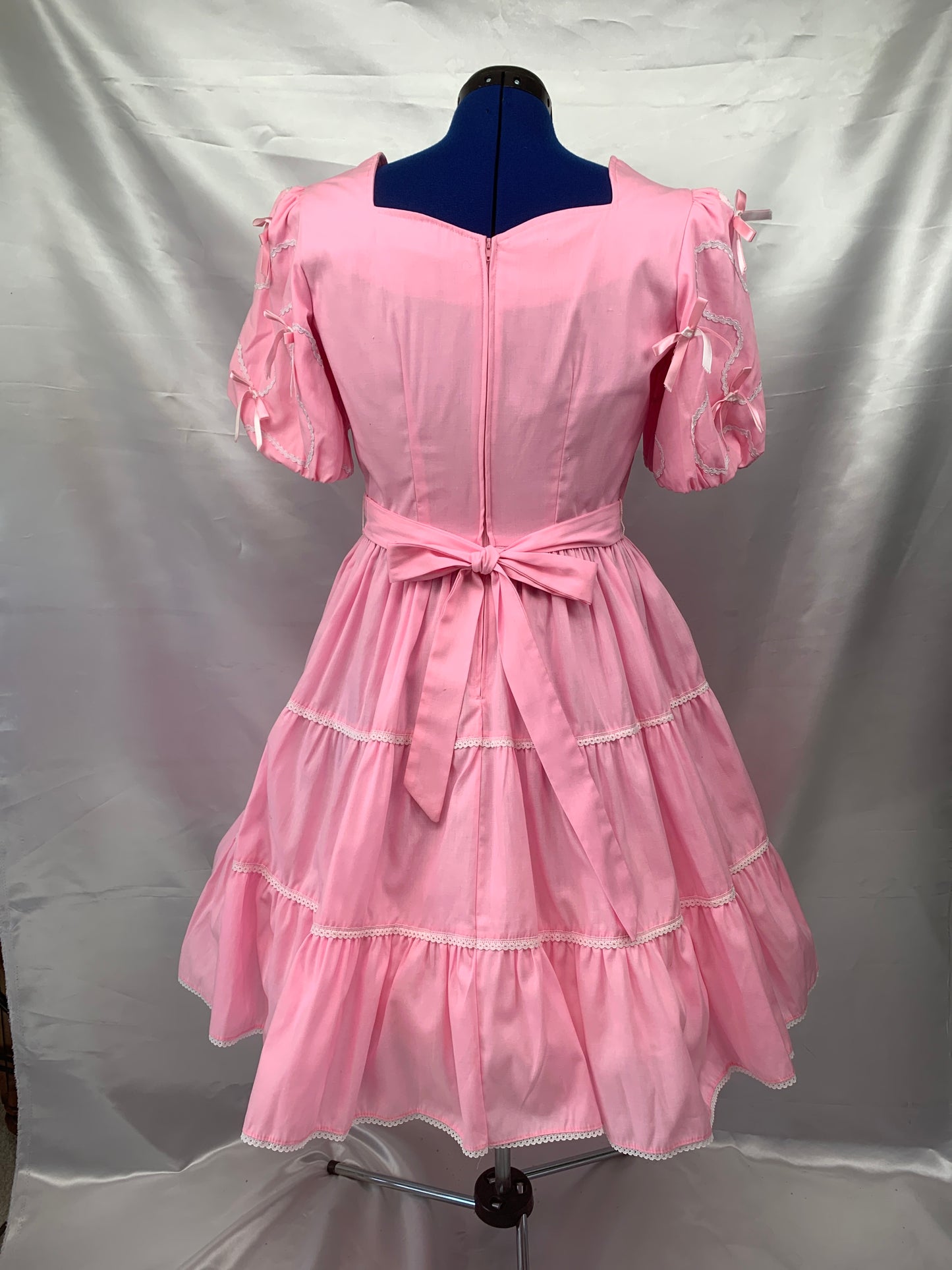 Mother Goose, Bo Peep, Pink Square Dance Dress Ladies Preowned