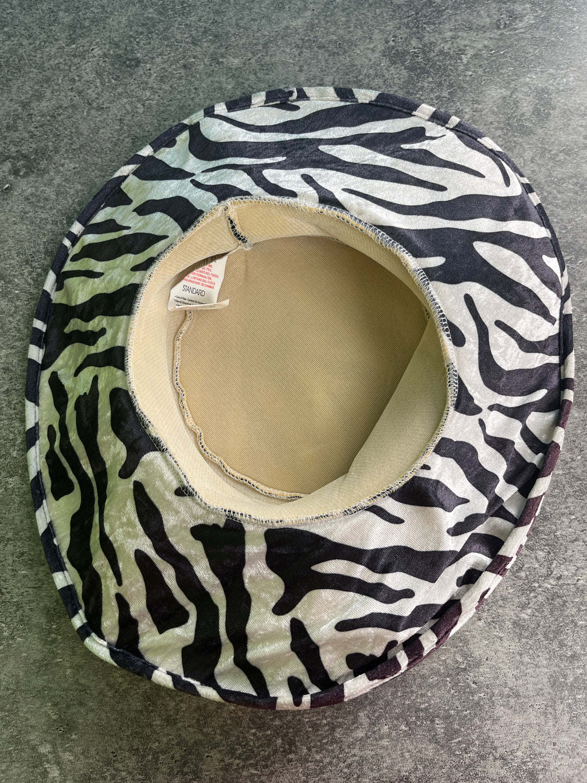 Pimp Hat Zebra Print Adult Ladies