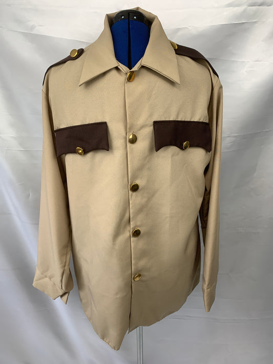 Sheriff Brown Shirt Costume Adult Men's XLG