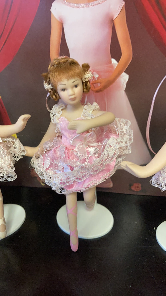 Ballerina Porcelain Doll Ornament