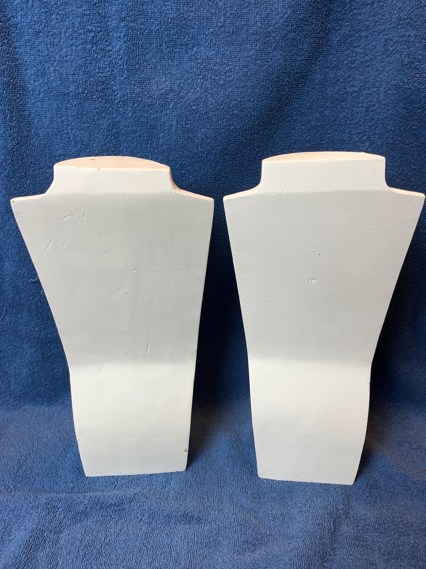 Necklace JewelryDisplay  Bust- Wood White 12”