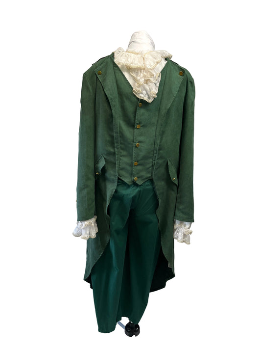 Colonial / Leprechaun Mens Large Green Tailcoat Costume