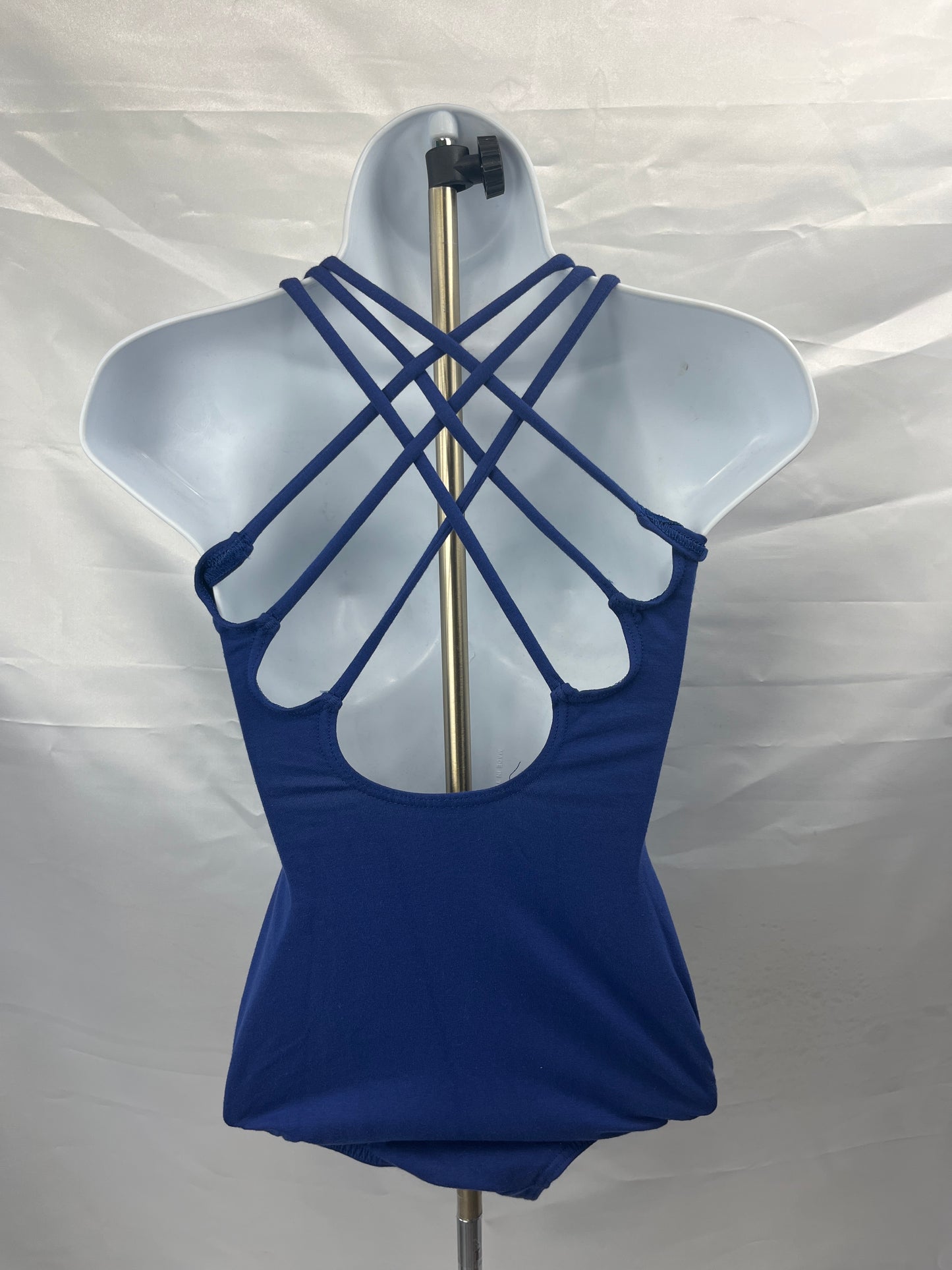 Body Wrappers Blue Crossover Cami Ballet Leotard Ladies Small, XLG #612