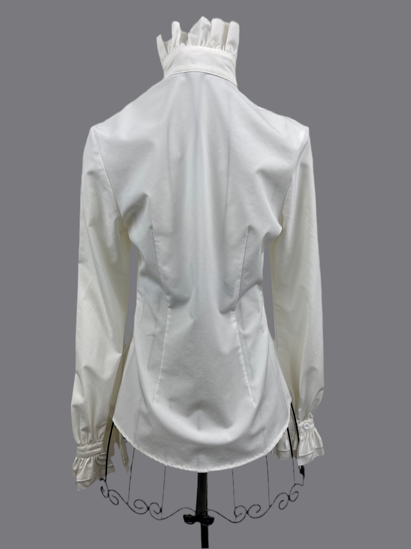 Women's Cream Victorian Steampunk Blouse Ladies XSmall