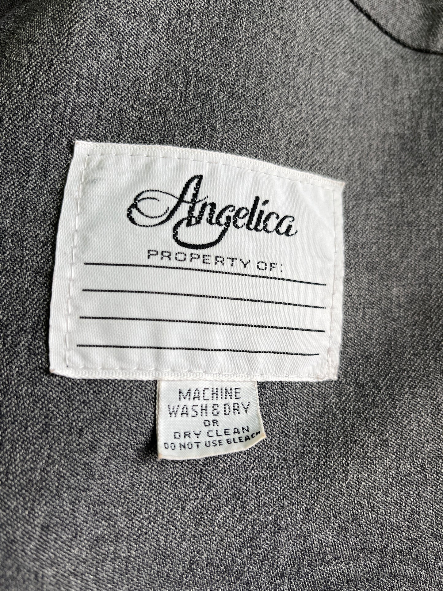 Tux Jacket Grey w/Black lapel Men Size 40