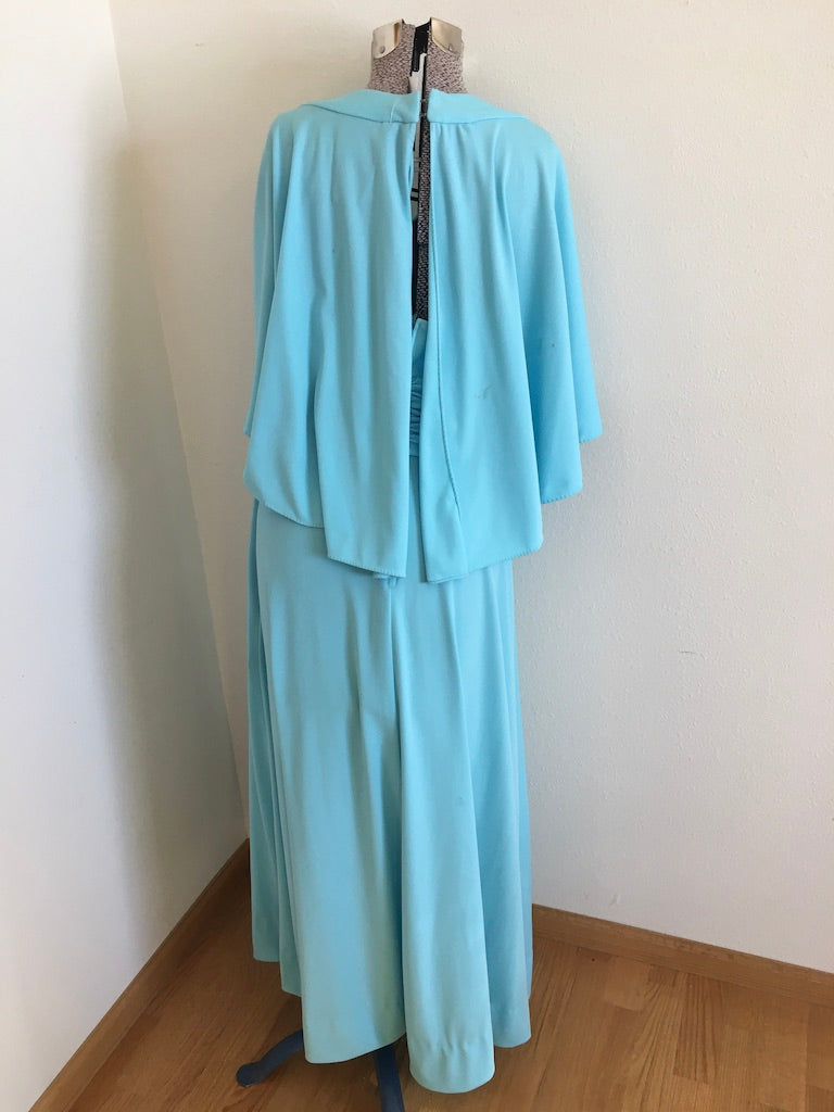 Vintage 60’s/70’s Women Blue Dress Full Length