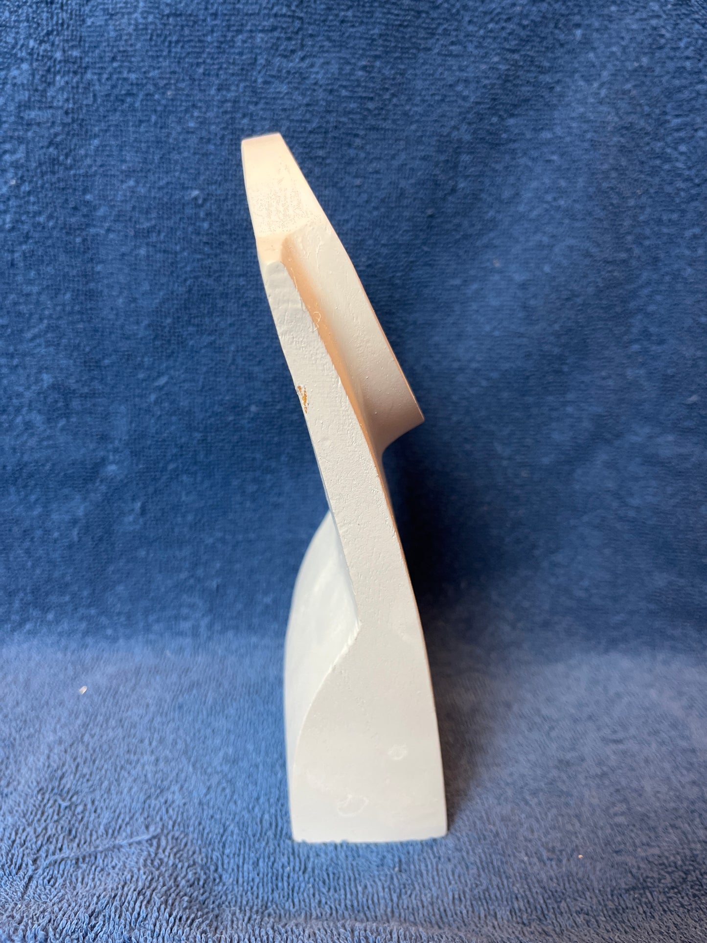 Necklace Jewelry Display Bust- Wood White Oval Neck 8"