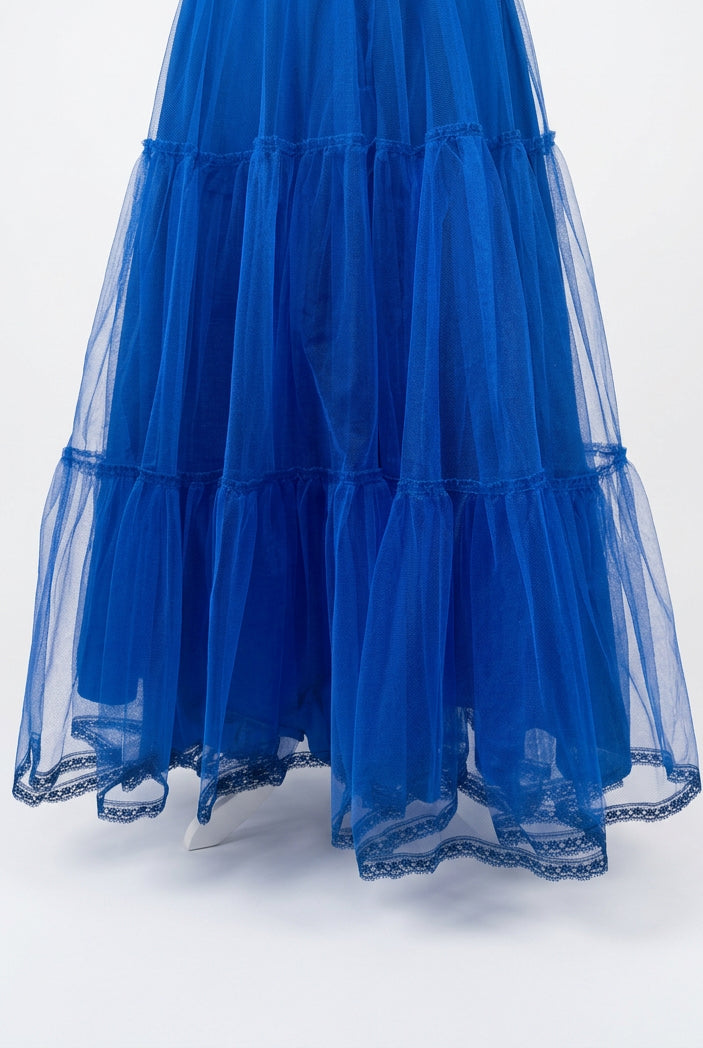 Nan Duskin Blue & Black Dress  Size XS / Small Preowned