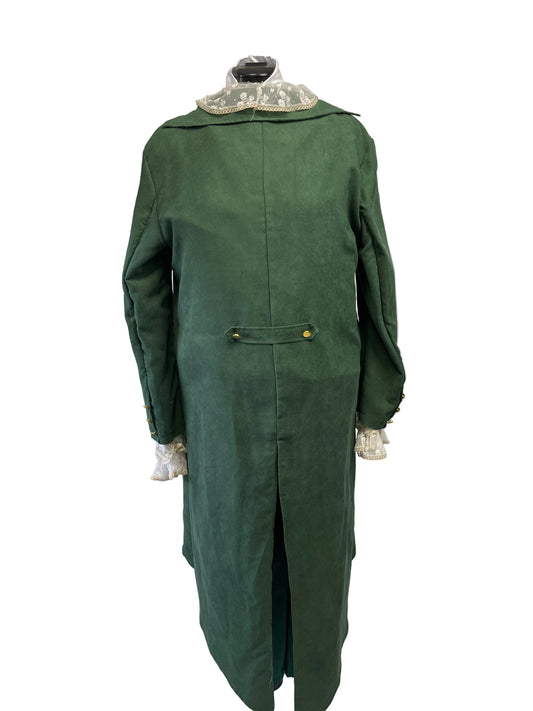 Green tail coat  back