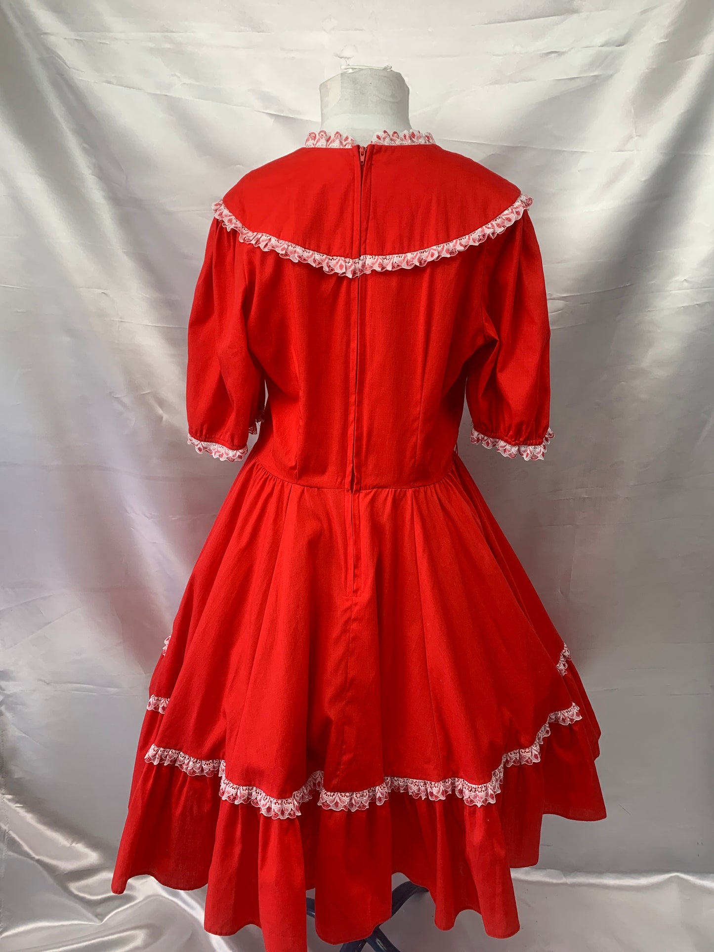 Square Dance Dress Red Ladies Medium - Preowned