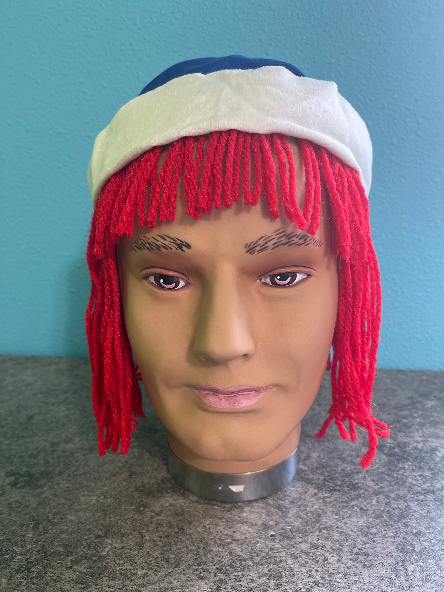 Raggedy Andy Men Size OS Costume w/Wig & Attached Hat